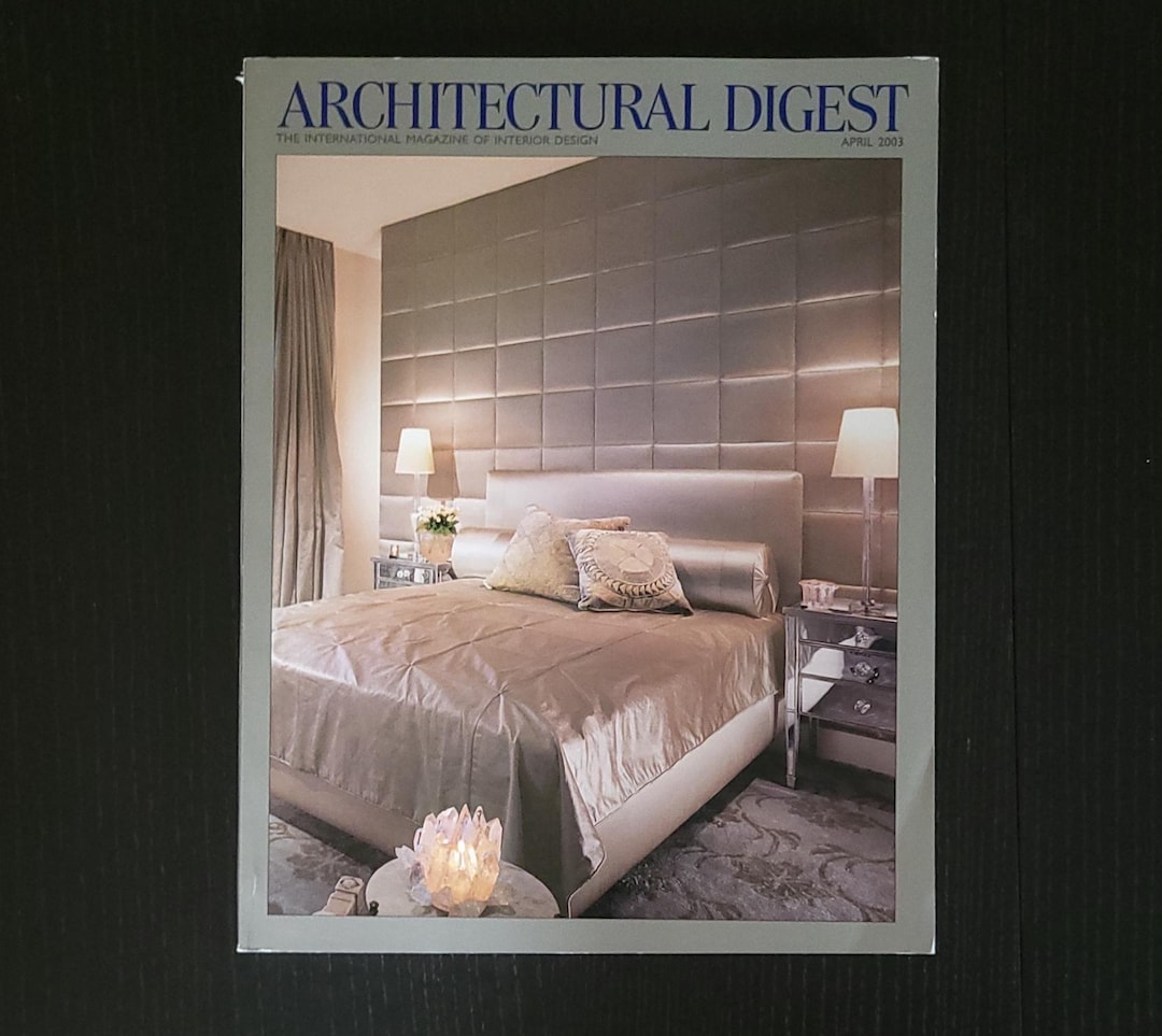 Vintage Architectural Digest April 2003 - Etsy