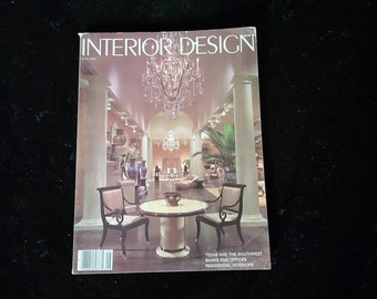 Vintage Interior Design Magazine  June 1983