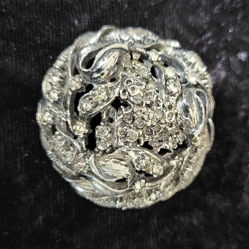 Rhinestone Button - Etsy