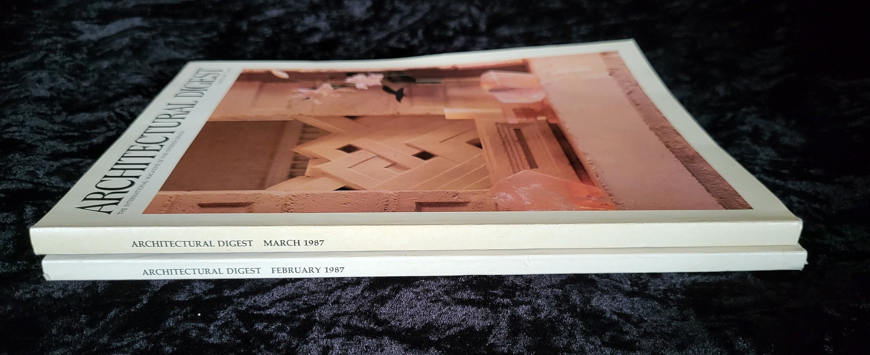 Set of Two Architectural Digest Magazines February and March 1987 - Etsy