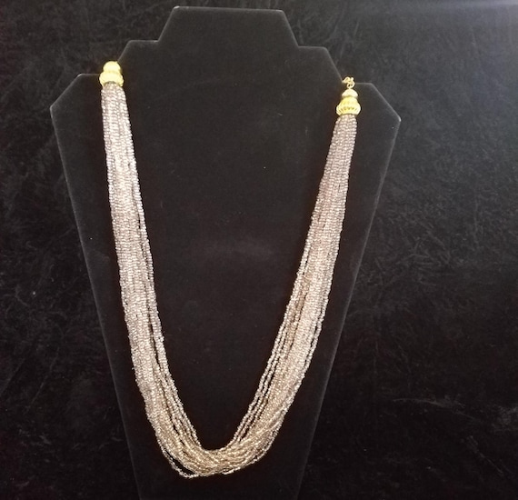 Vintage KJL Kenneth Jay Lane Multi Strand Beaded … - image 1