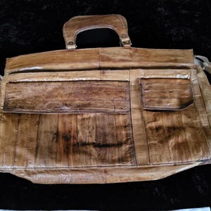 Eel Skin Briefcase - Etsy Eel Skin Briefcase - Etsy