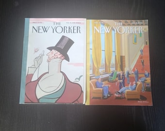 Vintage New Yorker Magazine - Set of Two 2004 Issues