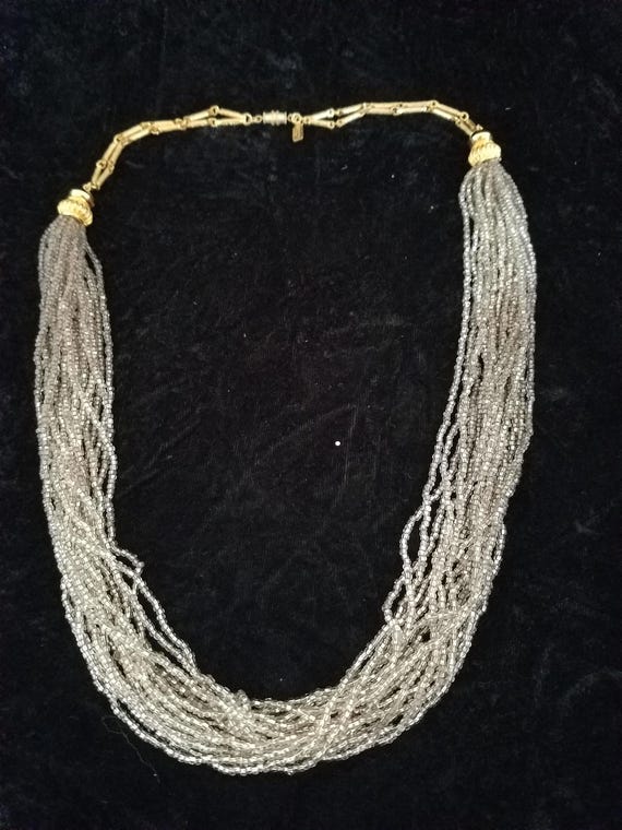Vintage KJL Kenneth Jay Lane Multi Strand Beaded … - image 4