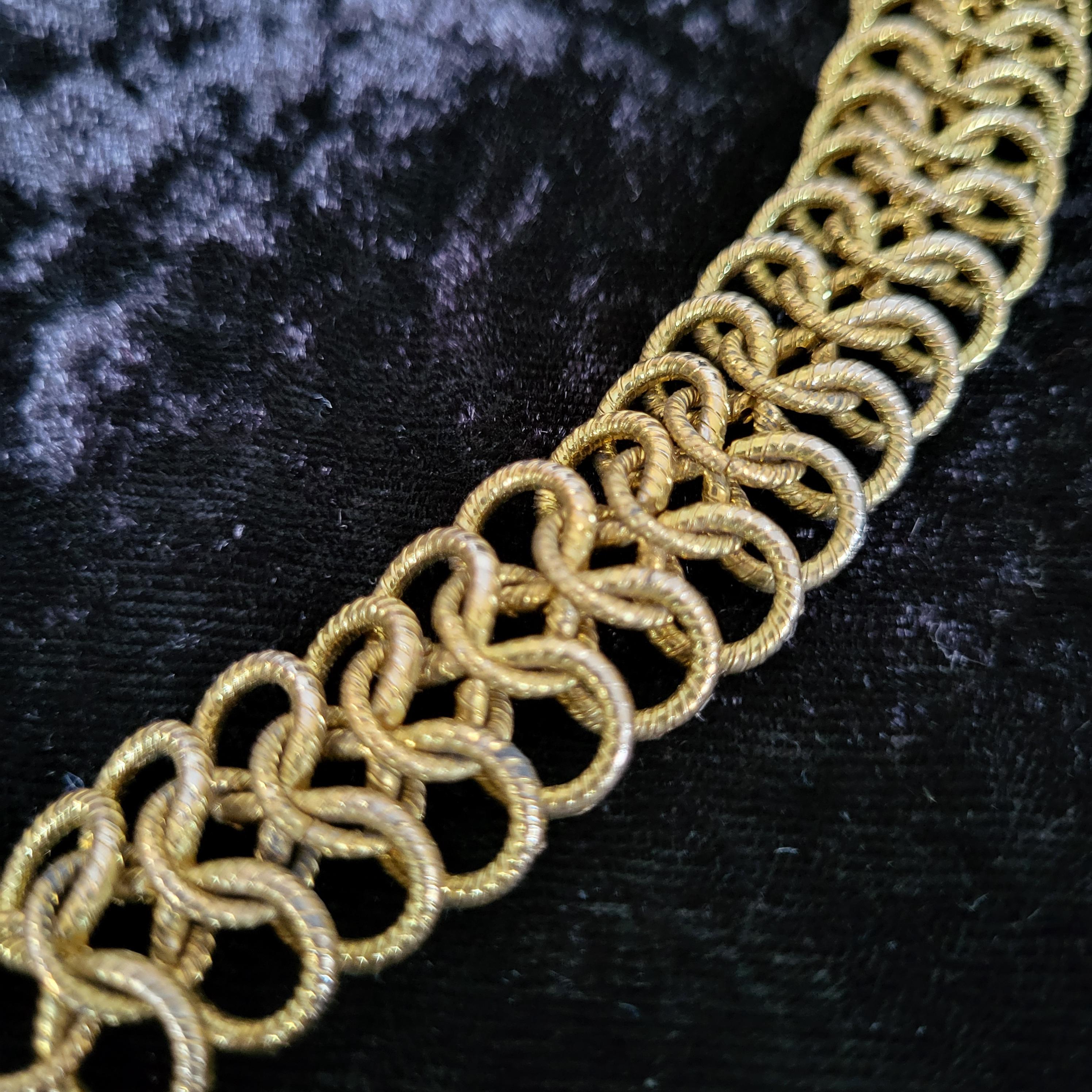Vintage Textured Gold Tone Curb Chain Link Belt - Etsy