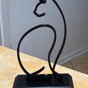3D Cat - Line Art Shelf Sculpture - Decoration