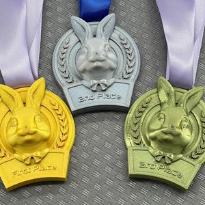 Easter Egg Hunt Award Medal Set - 1st Place - 2nd Place - 3rd Place