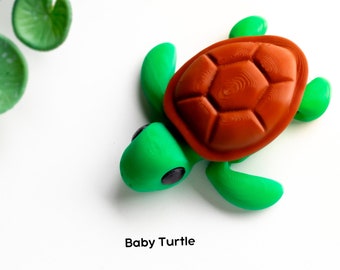 Mini Wiggly Fidget Turtle – Geocache Swag, Gift Bag
