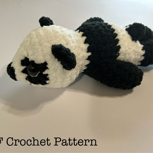 Priscilla The Panda Low-Sew Crochet Pattern