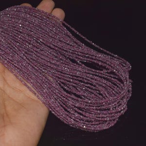 AAA Pink Raw Diamond Beads: 2-3mm Rough Uncut Strand
