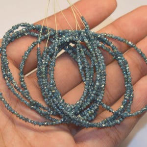 Excellent Blue Diamond Uncut Beads Raw Diamond Beads Natural Blue Diamond Bead Uncut Blue Diamond Bead Personalized Handmade Gift Minimalist