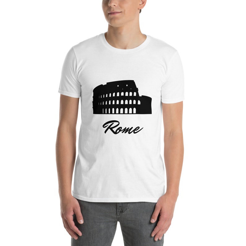 Rome Print T Shirt for Gift Rome Coliseum Travel Print Graphic Tshirt ...