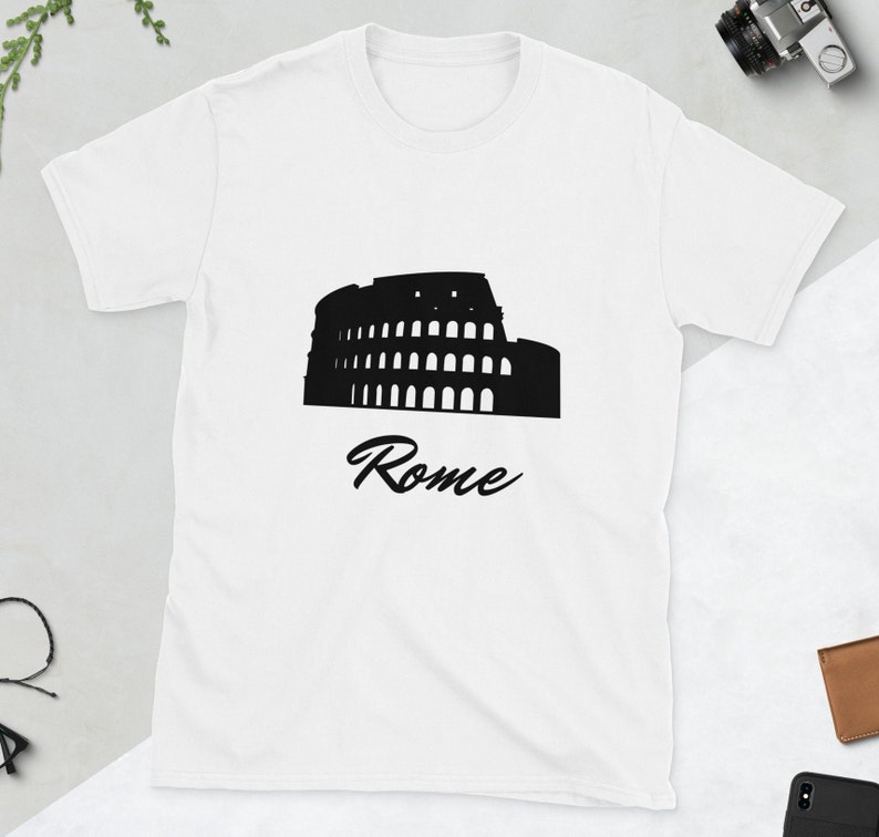 Rome Print T Shirt for Gift Rome Coliseum Travel Print Graphic Tshirt ...