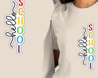 Rainbow School T-Shirt: Teacher Student Unisex Tee