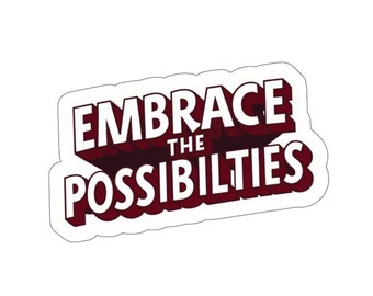 Affichez toutes les possibilités, sticker motivant pour ordinateur portable
