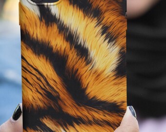 Tiger Stripe iPhone Hülle: Bunt Tough Handy Cover