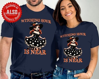 Retro Witch T-Shirt, Women's Halloween Apparel