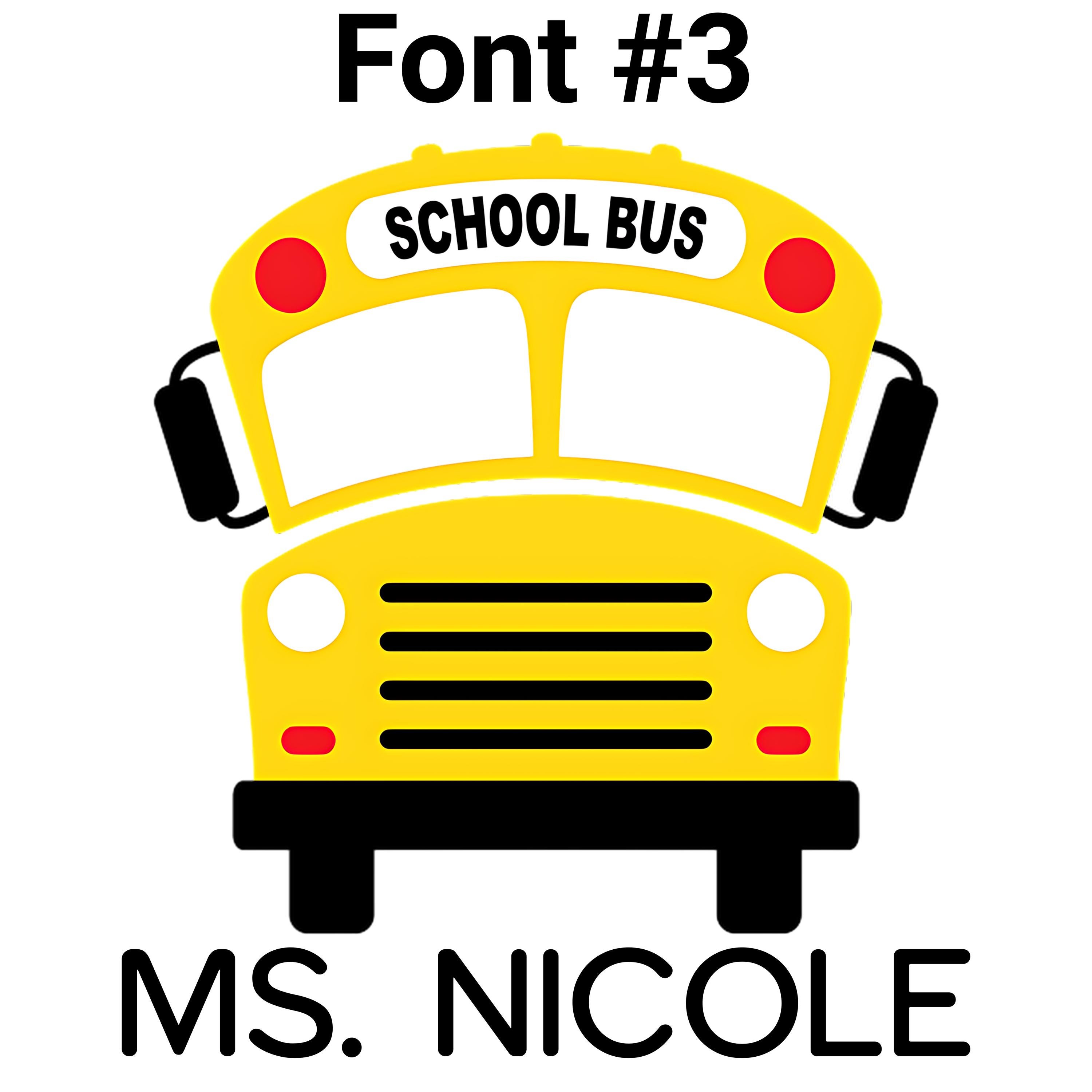 Personalized School Bus Driver Sticker: Custom Name Stop Sign Decal - Etsy