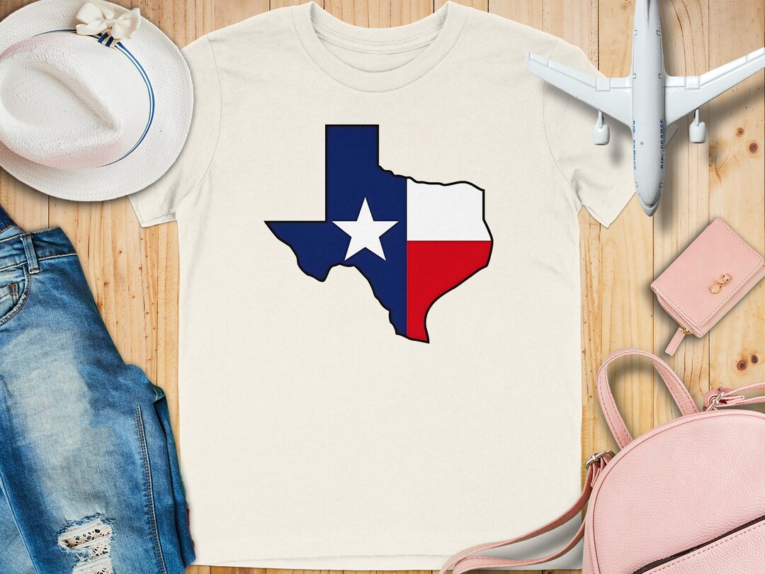 Texas State Flag T-shirt: Lone Star Pride, Texan Souvenir - Etsy