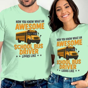 Schulbusfahrer T-Shirt, super Schulbusfahrer, lustiger Schulbus, Wertschätzung des Fahrers, Geschenk für Busfahrer, zurück zu Schult-Shirt,