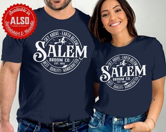 Salem Broom Co. T-Shirt, Witchy Sweatshirt, Cozy Hoodie