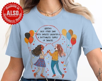 Camiseta gráfica "Metas de Amistad", regalo para amigos