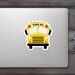 Yellow School Bus Sticker: Fun Vinyl Decal for Laptops - Etsy