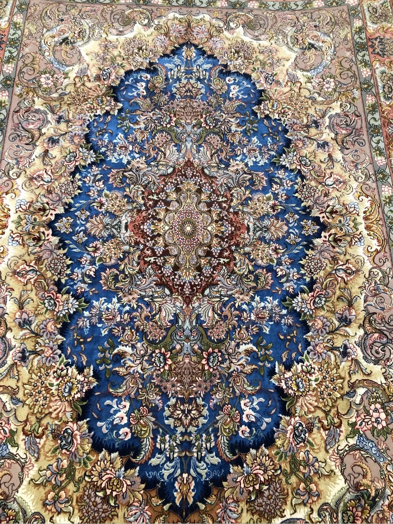 Authentic Persian Hand Made Rug Tabriz Silk - Etsy