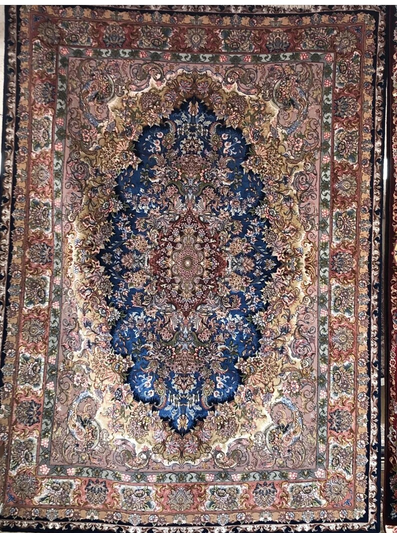 Authentic Persian Hand Made Rug Tabriz Silk - Etsy