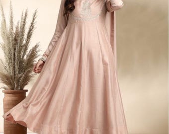 Women Angrakha Suit Set: Indian Party Wear