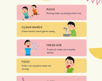 Keep Body Strong – Healthy Habits Chart for Kids (Printable PDF)