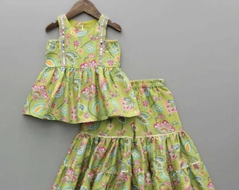 Girl's Floral Palazzo set| Summery Indian Dress|
