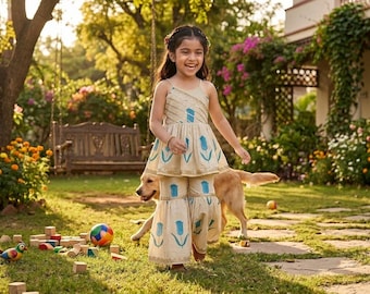 Girl Floral Palazzo set| Summery Indian Dress| Festive