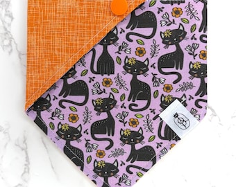 Twilight Kitties | Reversible Snap-On Pet Bandana