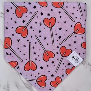 Heart Pops Reversible Snap-On Cat/Dog Pet Bandana