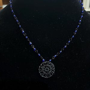 Black and blue necklace