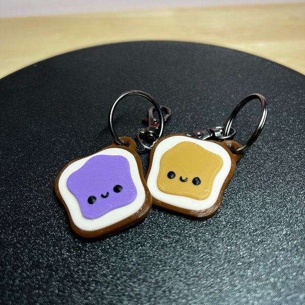 PB&J Best Friend Keychains by LayersInGreen