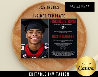 Graduation Invitation | Graduation Invitation Template | Graduation Announcement | Graduation Announcement Template | 2024 Canva Template