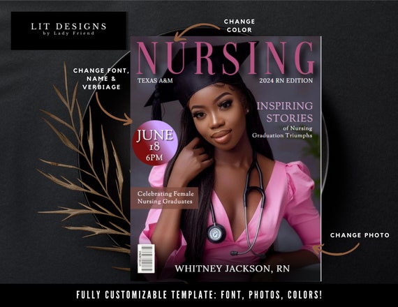 Graduation Magazine | Graduation Invitation Template | Graduation Announcement | Graduation Invitation Template | 2025 Canva Template