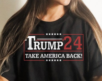 Trumpf 2024 Shirt, nehmen Sie Amerika zurück Trumpf-Shirt, Präsident Trump-Hemd, machen Sie Kalbleder-Herbst-Hemd