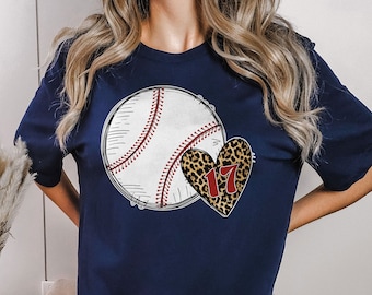 Personalized Baseball Mom Shirt, Baseball Mom Personalized Number Shirt, Baseball Mom Personalized Number Shirt