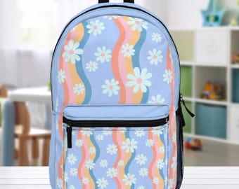 Back to school backpack, Daisy backpack, Backpack for school, Unique backpack, Book bag for kid, Back to school gift, Gift for grandkid