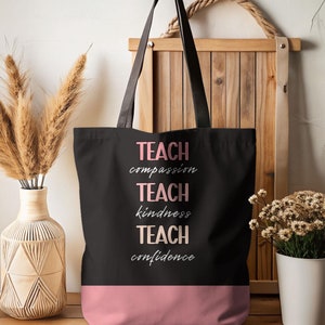 tote bag for teachers, unique gift for teachers, tote bag for books, teacher appreciation gift, teacher back to school gift, middle school