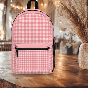 Back to school backpack, Checkered backpack, Trendy designs, Backpack for college, Book bag for girls, Back to school gift for teacher