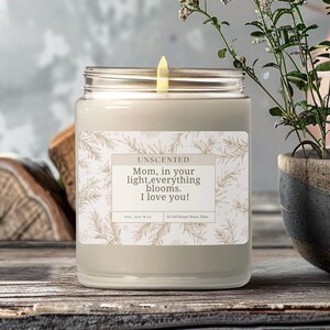 Scented Candle for Women, Mothers Day Candle Mothers Day Gift, Unique Birthday Gift for Grandma, Personal Candle, Relaxing Scented Candle