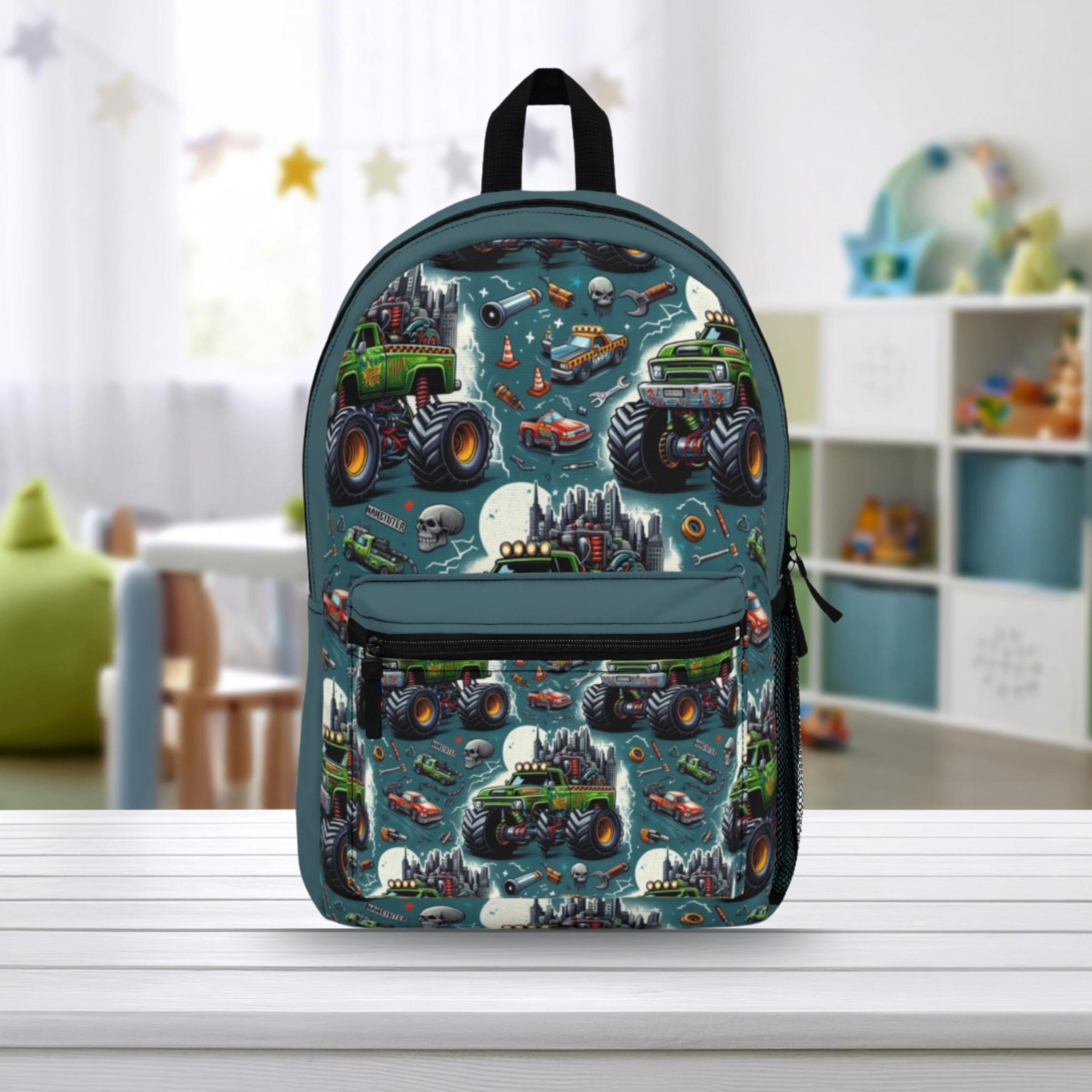 Back to School Backpack, Monster Truck Backpack, Backpack for - Main Image