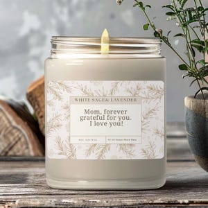 Candle for Mom, Mothers Day Candle Mothers Day Gift, Unique Birthday Gift for Grandma, Personal Candle, Relaxing Scented Candle, Personal