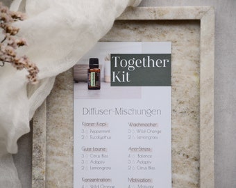 Together Kit Diffusermischungen | Doterra | Flyer | Ätherische Öle | Büro