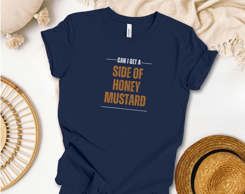 Can I get a side of Honey Mustard t-shirt in navy