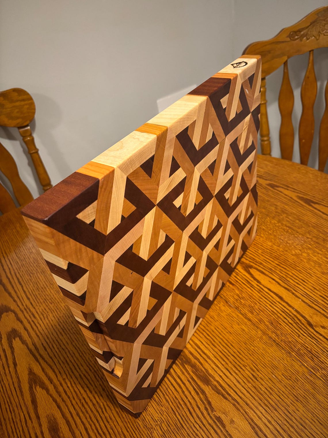 3D Interlocking Cubes Cutting Board - Etsy